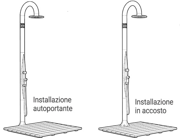 Installazione piatto doccia in legno di pino